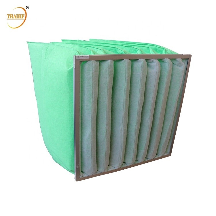 50Pa a galvanisé le filtre à air de fibre de verre de filtre à manches de climatisation de cadre