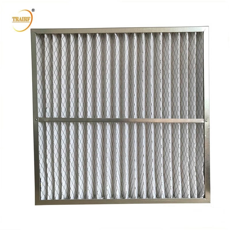 Le cadre galvanisé G4 a plissé des filtres à air de panneau pour le système de ventilation