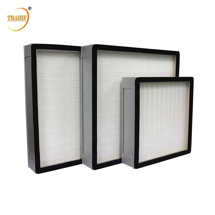 filtre à air profond du pli H13 H14 HEPA de rendement élevé de 320*320*90mm pour le système de ventilation
