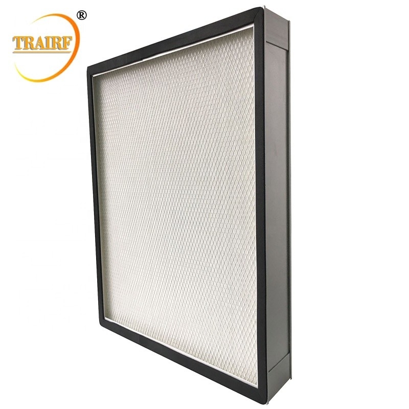 Filtre à air des médias HEPA de fibre de verre de filtre du cadre HEPA d'alliage d'aluminium de H11 H12 H13 H14 U15 U16 U17