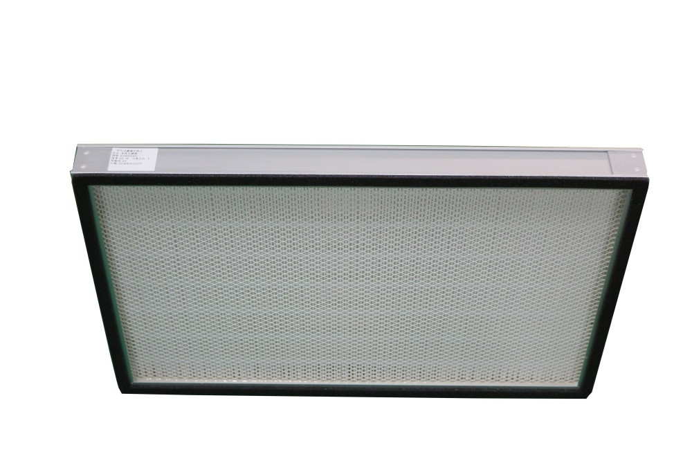 Filtre à air terminal du panneau HEPA des médias H13 H14 de Mini Pleats Glass Fiber Filter de filtration pour le capot d'écoulement laminaire