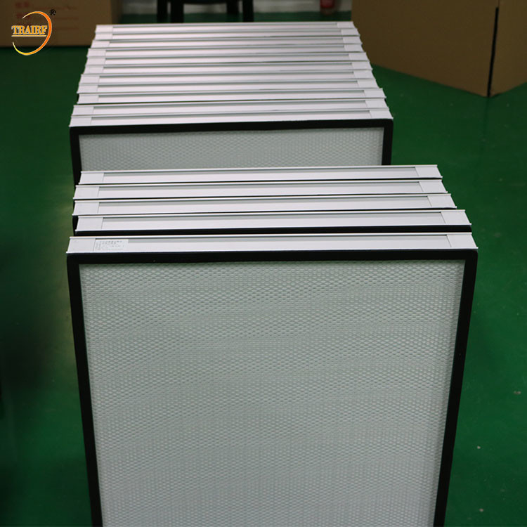 Unité de filtrage de fan du filtre à air HEPA de Hepa 14 de cadre d'alliage d'aluminium 0,3 micromètres