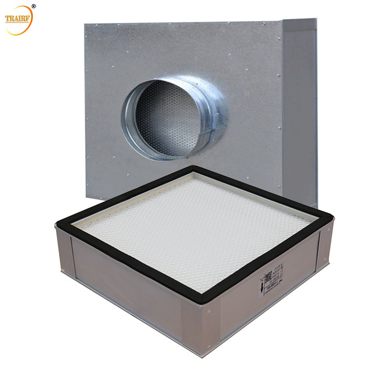 Unité de filtrage de fan du filtre à air HEPA de Hepa 14 de cadre d'alliage d'aluminium 0,3 micromètres
