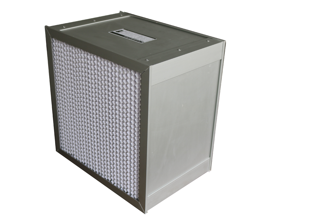 Le pli profond HEPA de H14 EU13 EU14 filtrent l'écoulement Hood Filter With Aluminium Foil