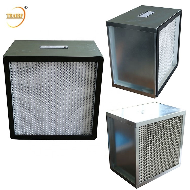 Filtre de ventilation d'air en métal 99,995% H14 Filtre HEPA pour la ventilation de conditionnement