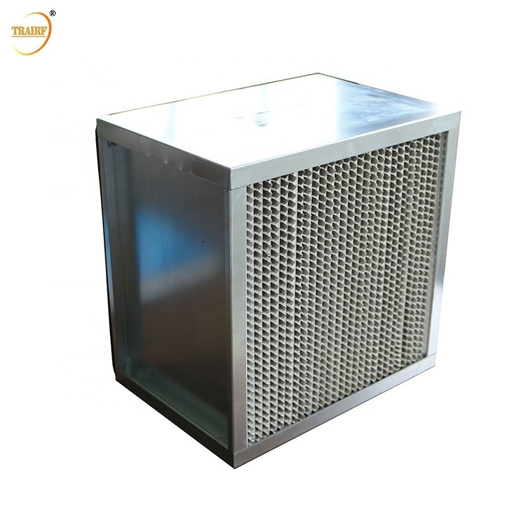 Filtre profond du pli HEPA du cadre 99,99% en aluminium pour le système de ventilation
