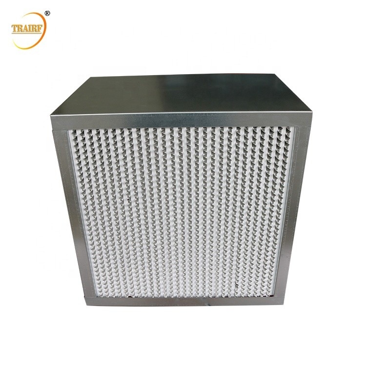 Papier d'aluminium HEPA de filtration d'air de pièce propre de filtre à hautes températures du système