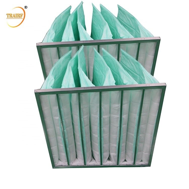 Filtres à air micro de poche de cabine de peinture de fibre de verre de tissu non-tissé de F7 F8 F9