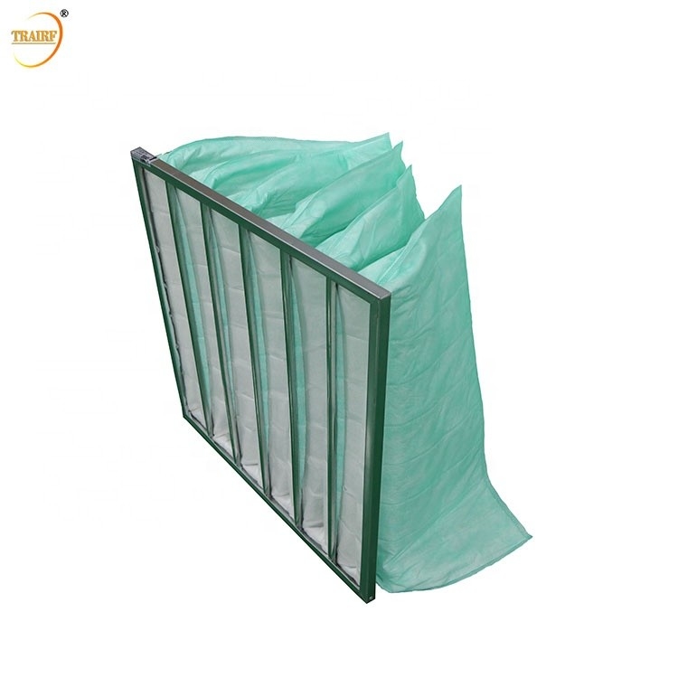 Filtre à air G4 F5 F6 de sac de poche de filtre à air de la poche AHU de forme de v