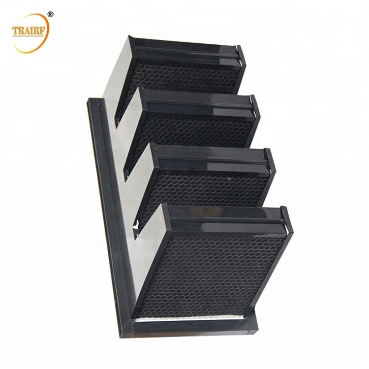 filtre à air 800-4200 CMB/H de banque du filtre à air V du charbon actif 0.3u