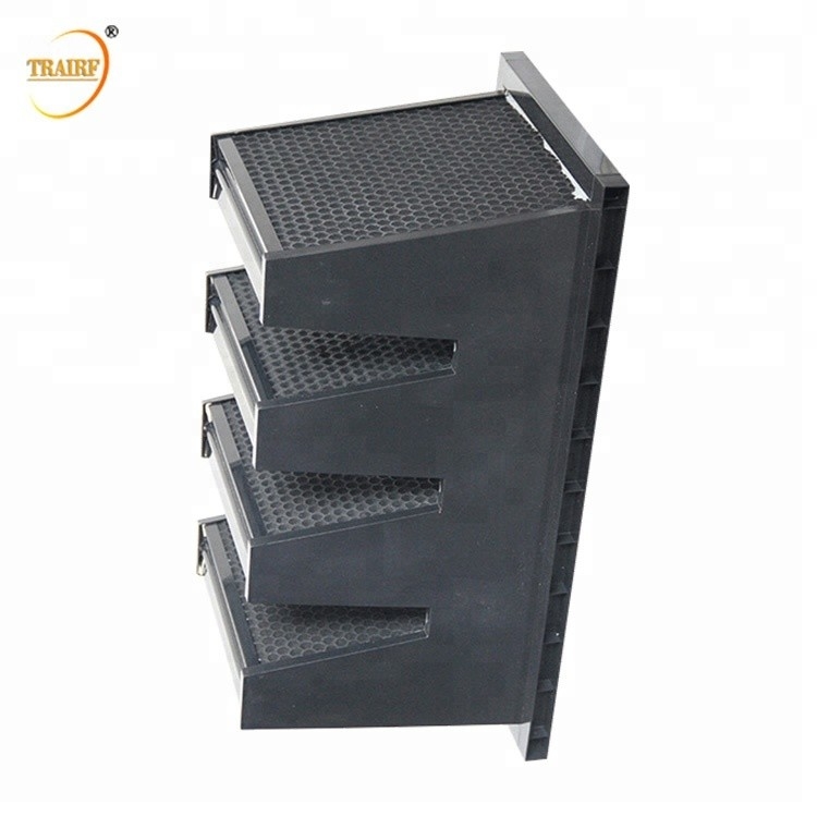 filtre à air 800-4200 CMB/H de banque du filtre à air V du charbon actif 0.3u