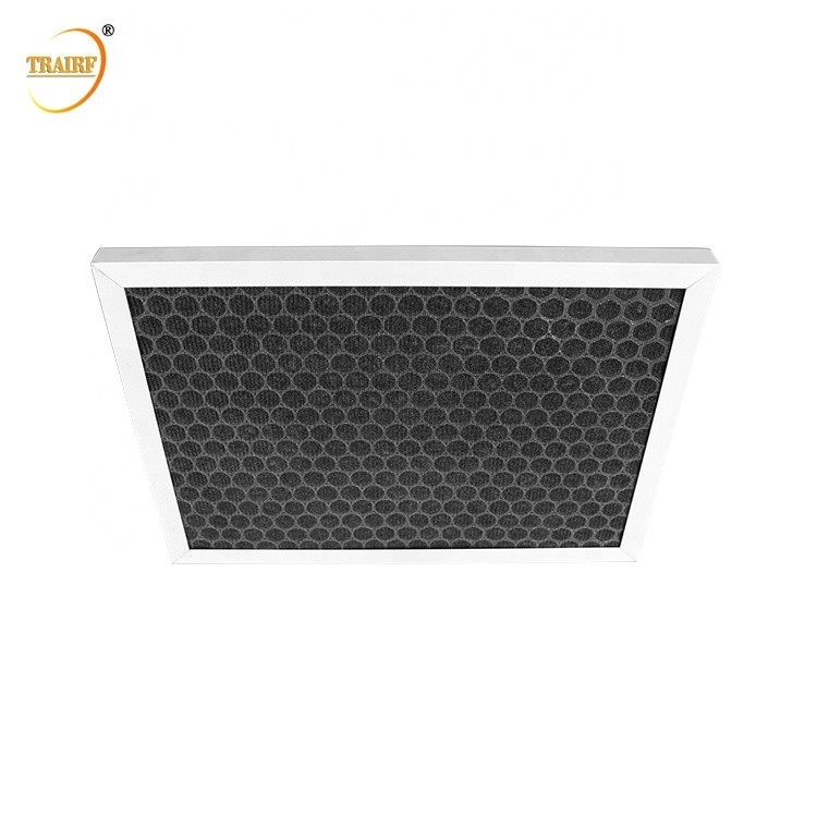 Épurez l'odeur PM2.5 enlèvent le filtre de nid d'abeilles de feuille de filtre à air de charbon actif