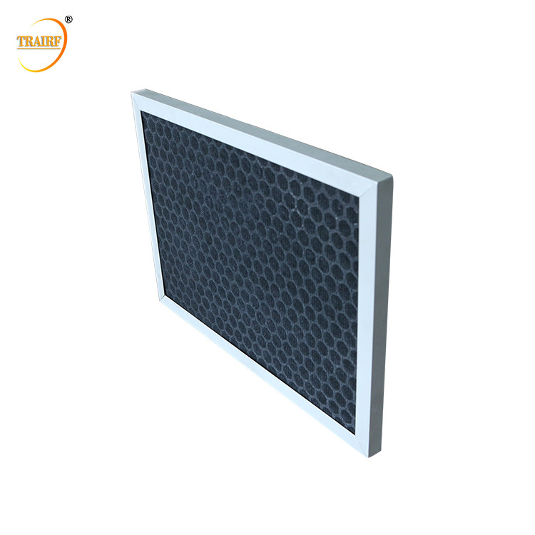 Nid d'abeilles 5um Mini Activated Carbon Hvac Filter 250*200*10mm