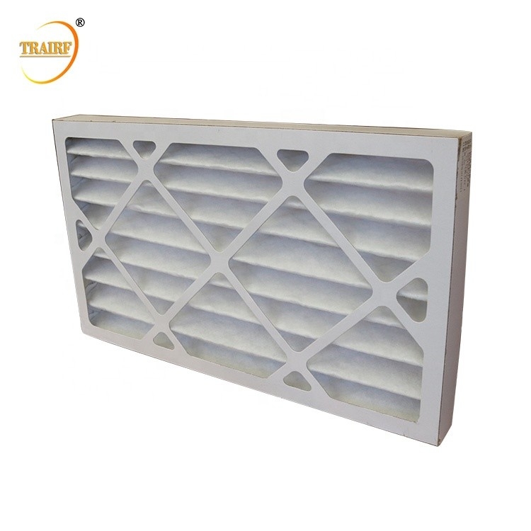 80%RH AHU pré le filtre à air plissé de papier filtre pour le climatiseur