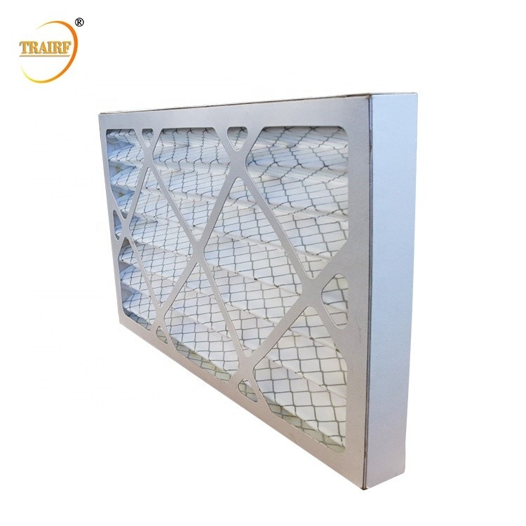 80%RH AHU pré le filtre à air plissé de papier filtre pour le climatiseur