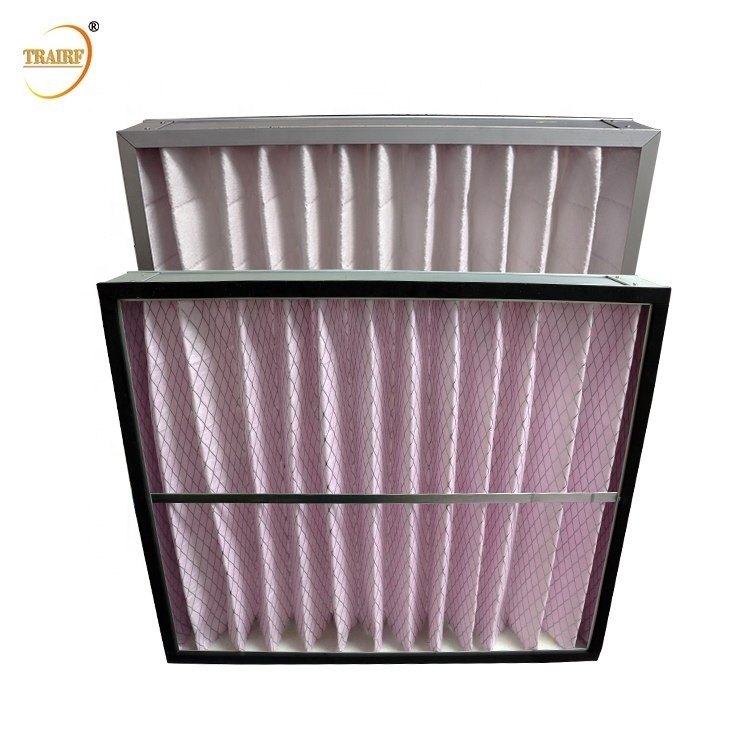 Filtre à air plissé de la CAHT de four à C.A. de MERV 13 jetables avec le filet de galvanisation