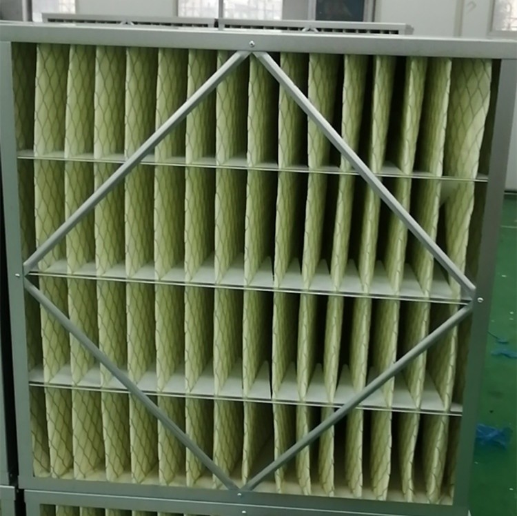 Capacité de chargement élevée plissée par cadre galvanisée de la poussière de filtre à air de la CAHT F7