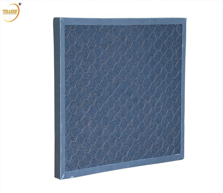 Filtre de four de charbon actif de nid d'abeilles pour éliminer le formaldéhyde