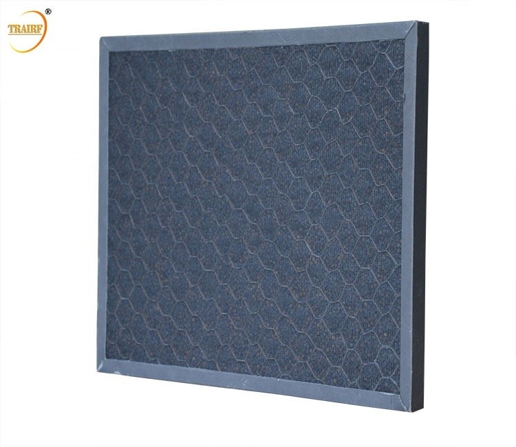 Filtre de four de charbon actif de nid d'abeilles pour éliminer le formaldéhyde