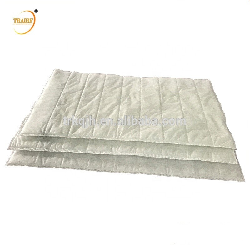 Filtre à air lavable blanc de sac de fibre de polyester pour l'usine de ciment