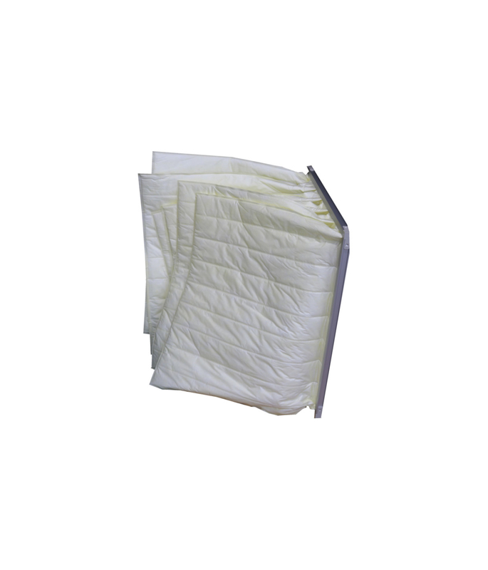 Filtre à air moyen F8 de sac d'efficacité de cadre d'alliage d'aluminium pour le système de ventilation d'industrie