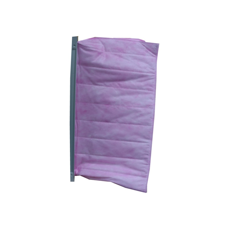 Filtre à air 80Pa de sac de fibre synthétique de poches du produit chimique 6 pour l'équipement de purification de l'air