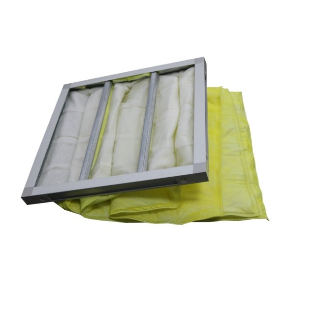 Résistant à l'humidité élevée moyenne de filtre à manches de l'efficacité F8 d'installation facile