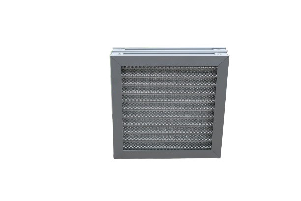 L'argent a ridé l'emballage en aluminium de carton de filtre à air de filets