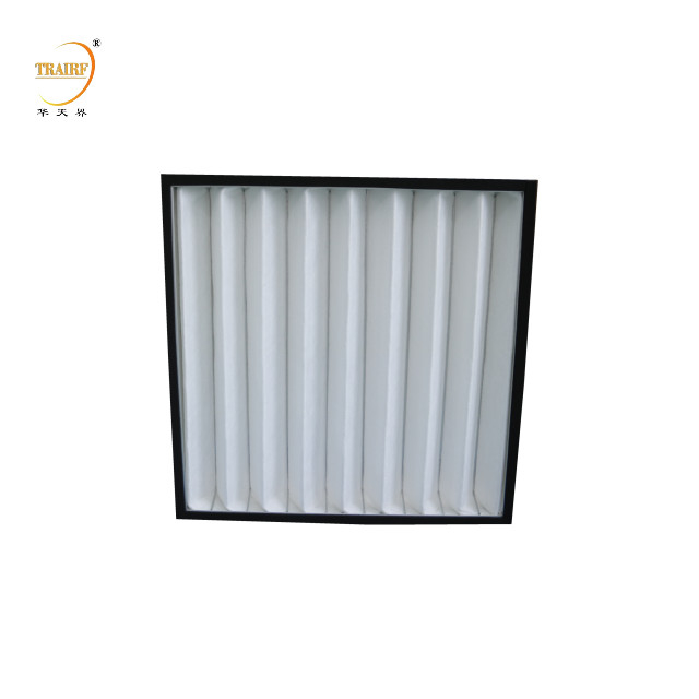 Filtre à haute efficacité primaire Filtre à panneau plissé pour salle blanche