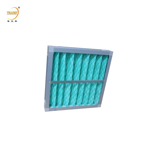 Filtre de climatisation secondaire avec cadre en aluminium Filtre d'air pour système de ventilation industriel