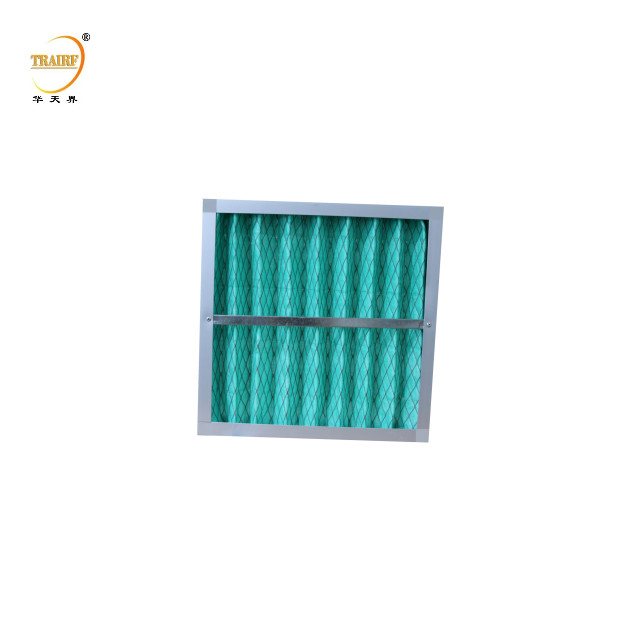 Filtre de climatisation secondaire avec cadre en aluminium Filtre d'air pour système de ventilation industriel