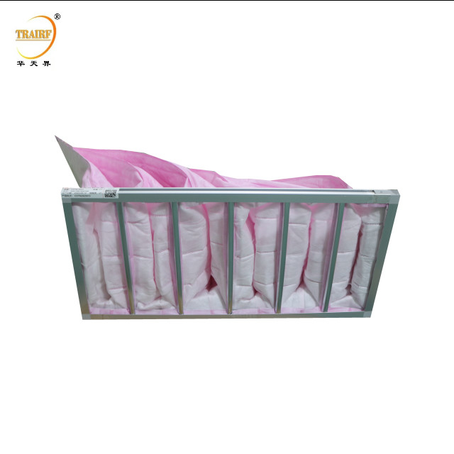 Filtre à sacs de filtrage cadre en aluminium filtre à air de poche pour système HAVC