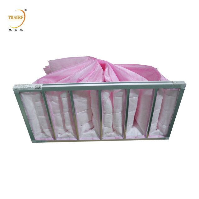 Filtre à sacs de filtrage cadre en aluminium filtre à air de poche pour système HAVC