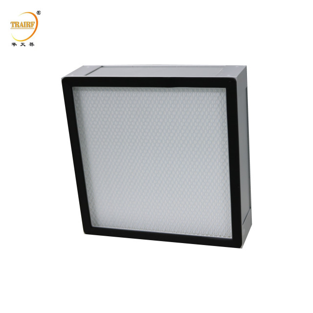 Cadre en alliage d'aluminium H13 H14 Mini-Pleat Hepa Filtre à air à haut rendement