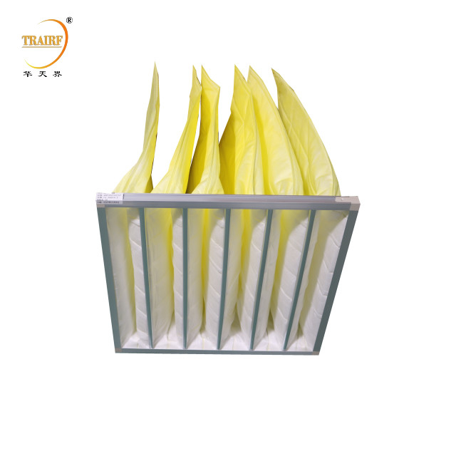 Filtre à poche synthétique non tissé pour le dépoussiéreur