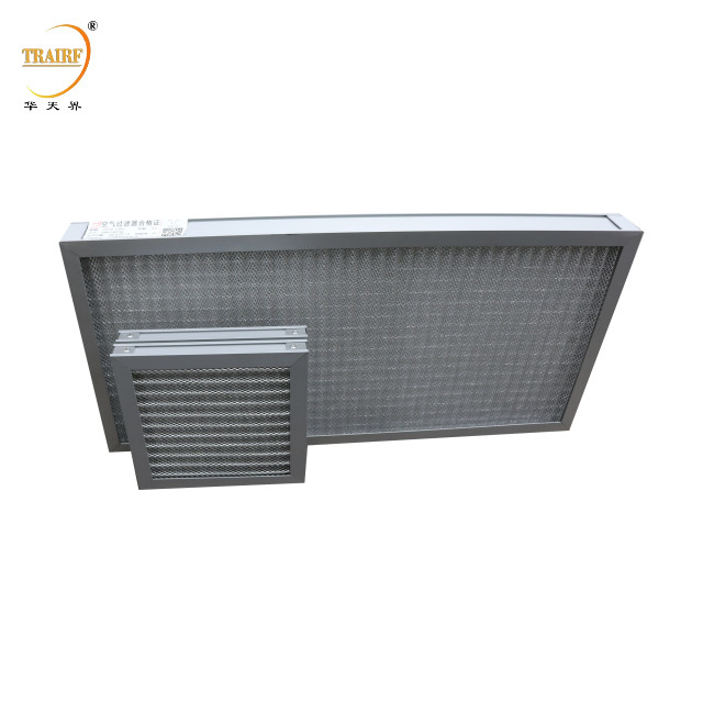 Filtre pré-air à mailles ondulées en aluminium métallique lavable pour équipement de nettoyage