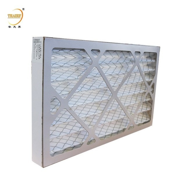 G4 F5 F6 F7 F8 F9 H13 H14 Filtre à charbon actif à mini-paneau plissé pour la climatisation domestique