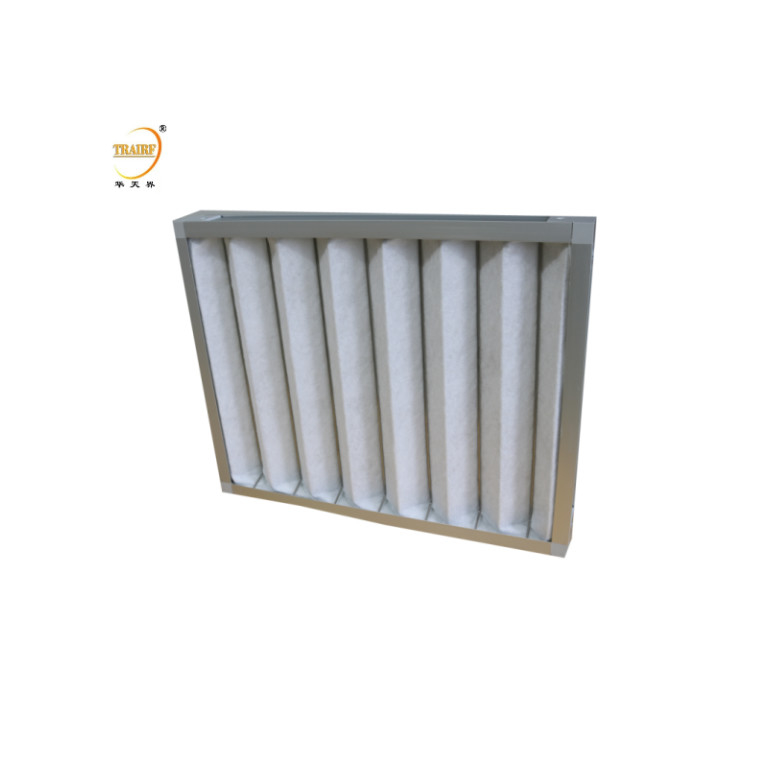 Filtre AHU G3 G4 Panneau de remplacement Préfiltre plissé pour salle de nettoyage