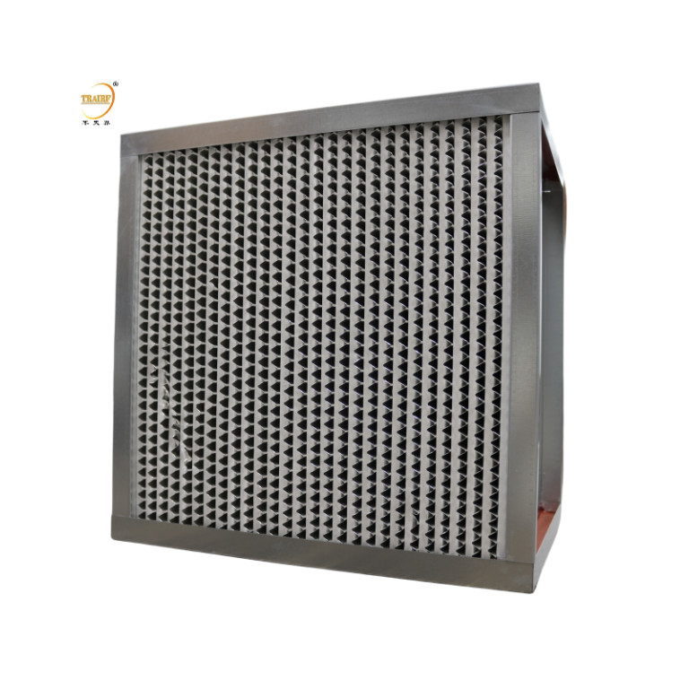 Filtres à haute température HPA H14 Filtre à air avec filtre Hepa pour salle blanche