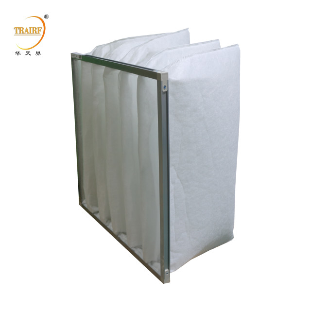 Matériau de filtrage sur mesure G4 en fibres synthétiques à poches multiples Préfiltre Filtre à poche