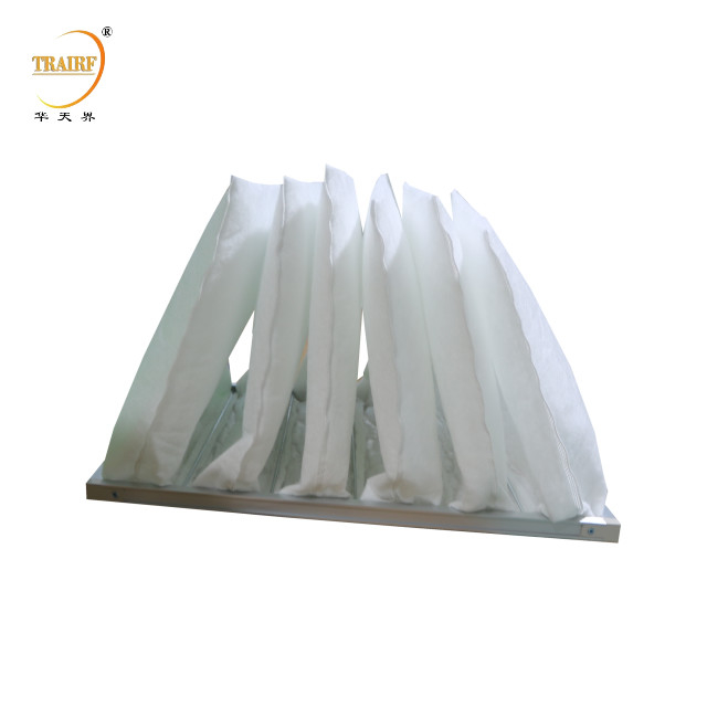 G4 Filtre à sacs de climatisation Filtre à air synthétique non tissé Moyen rendement