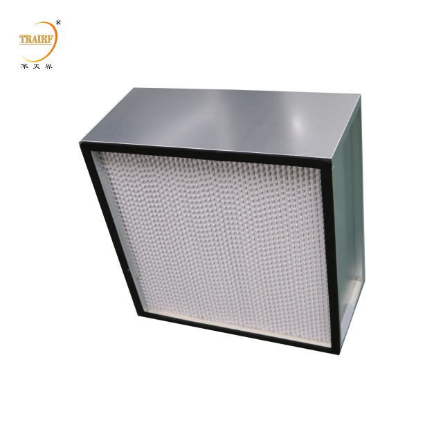 Filtre H13 H14 Hepa avec séparateur plissé profond