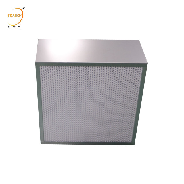 Filtre H13 H14 Hepa avec séparateur plissé profond