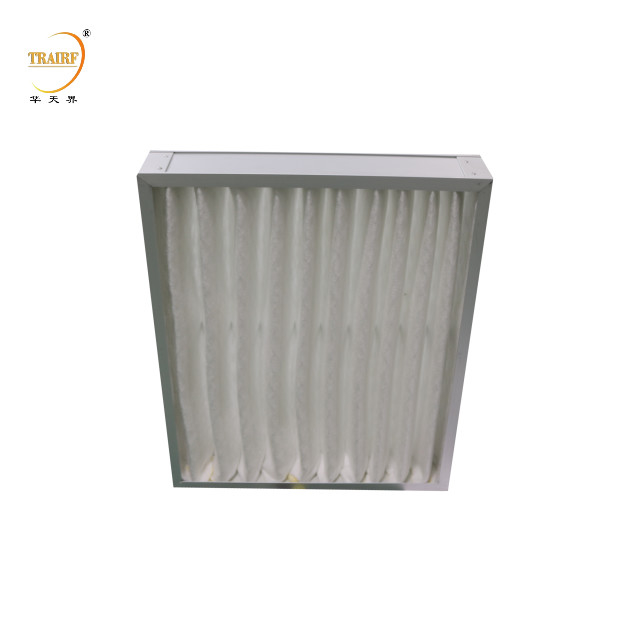 G4 Filtre à air ventilé de bonne performance avec cadre en alliage d'aluminium
