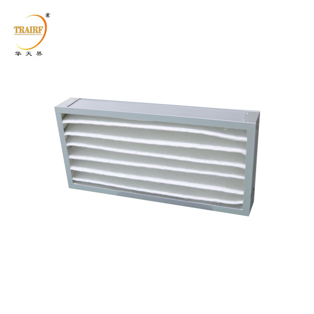 Filtres à air à panneaux plissés de remplacement en fibres synthétiques blanches G3 G4