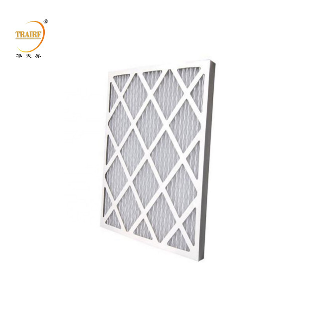 Cadre en carton Merv Plissé CVAC AC Fourneau Pré-filtre à air personnalisé Lavable