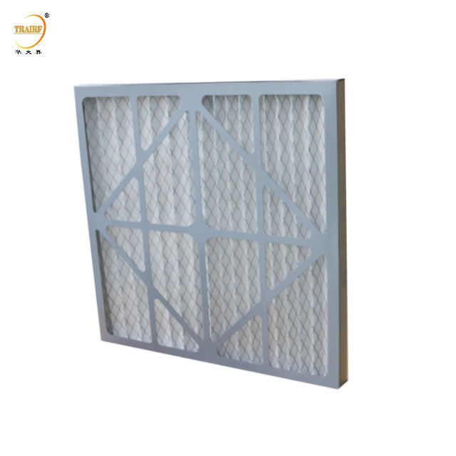 G3 G4 pré-filtre HVAC Merv 8/11/13/14 Filtre à air plissé à cadre en papier pour système de climatisation