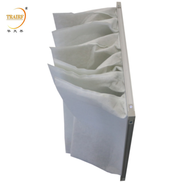 Sac industriel lavable Filtre à air G4 Moyenne efficacité Sac à air conditionné de poche Filtre pour système CVC